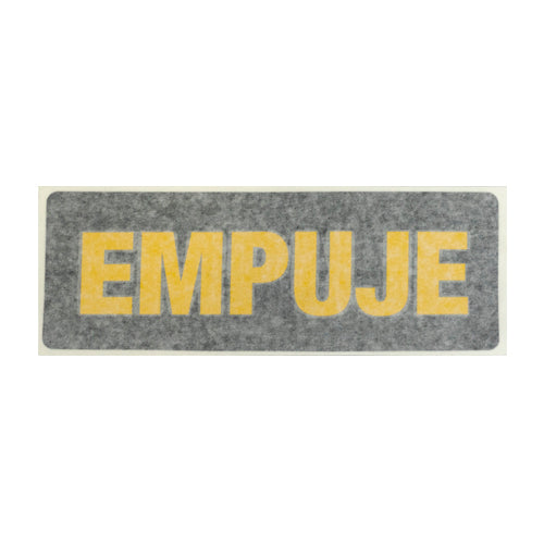 CALCOMANIA  JALE y EMPUJE  PUERTA E