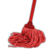 TRAPEADOR C/MGO. FIBRA DE VIDRIO ROJO 1 X 54''