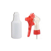 BOTELLA CON ATOMIZADOR ROJO