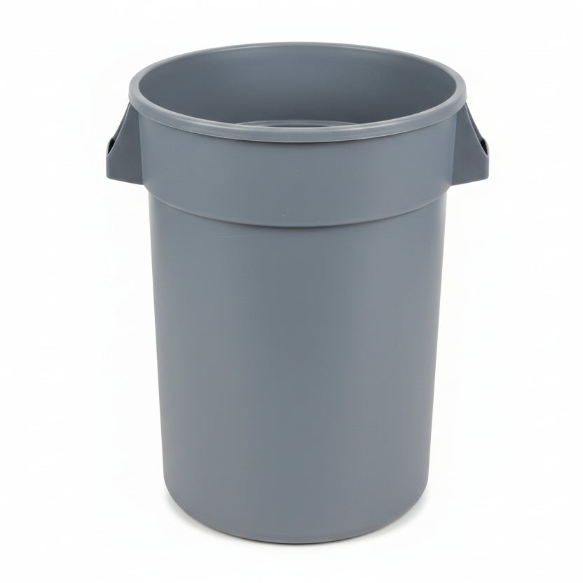 TRASH CONT. GREY 32 GL ROUND