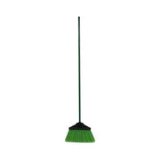 ESCOBA TIPO ABANICO C/MANGO DE METAL VERDE