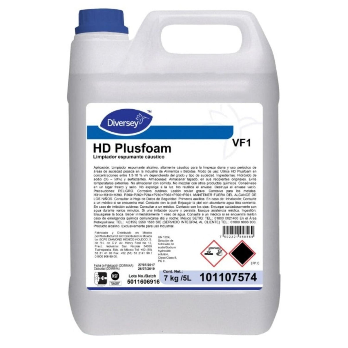 HD PLUS FOAM. LIMPIADOR ESPUMANTE CAUSTICO