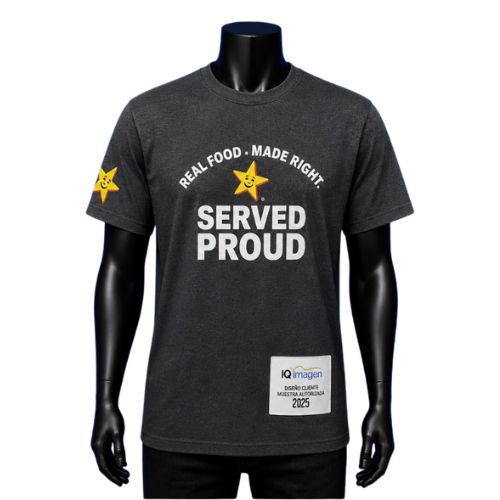 PLAYERA GRIS EMPLEADO PISO XS