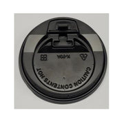 TAPA NEGRA PARA VASO DE CAFE 12 OZ