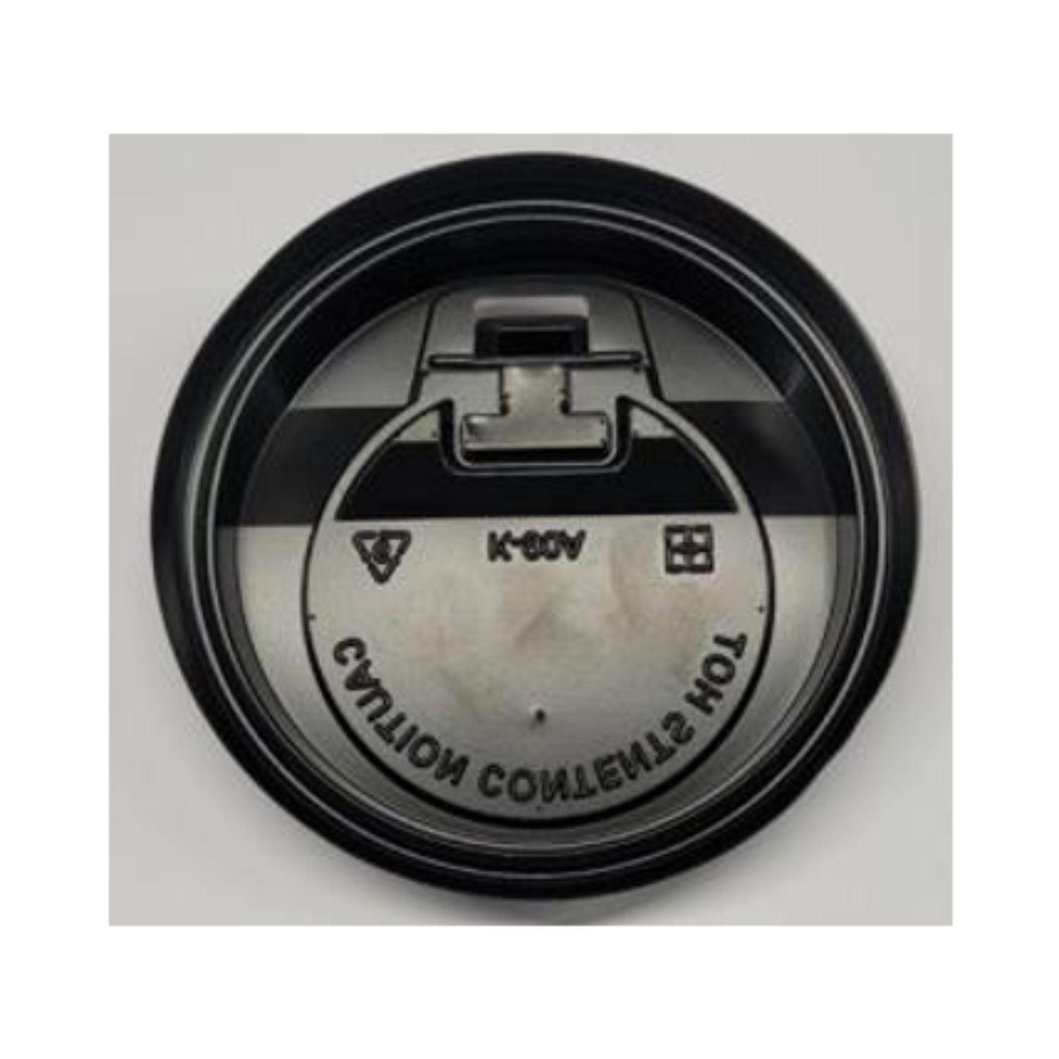 TAPA NEGRA PARA VASO DE CAFE 12 OZ