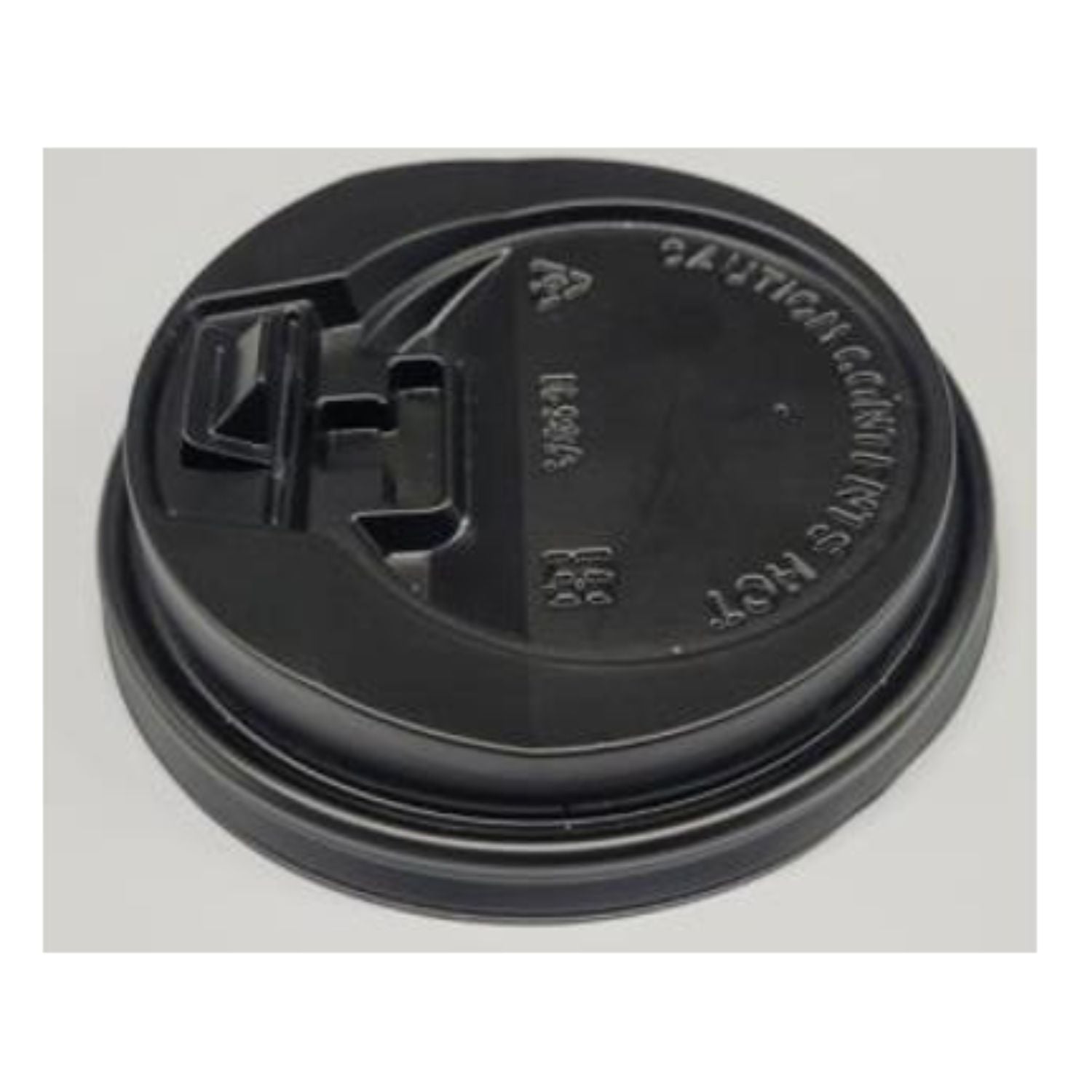TAPA NEGRA PARA VASO DE CAFE 12 OZ