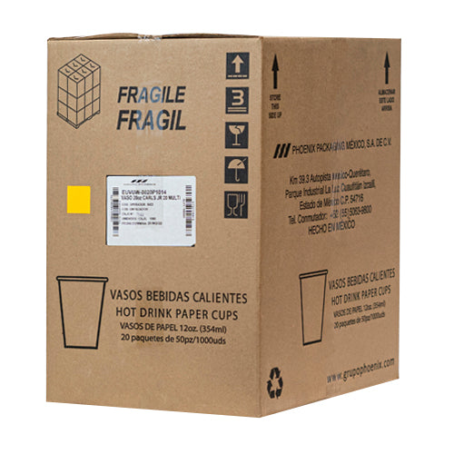 VASO PAPEL BEBIDA FRIA 12 OZ