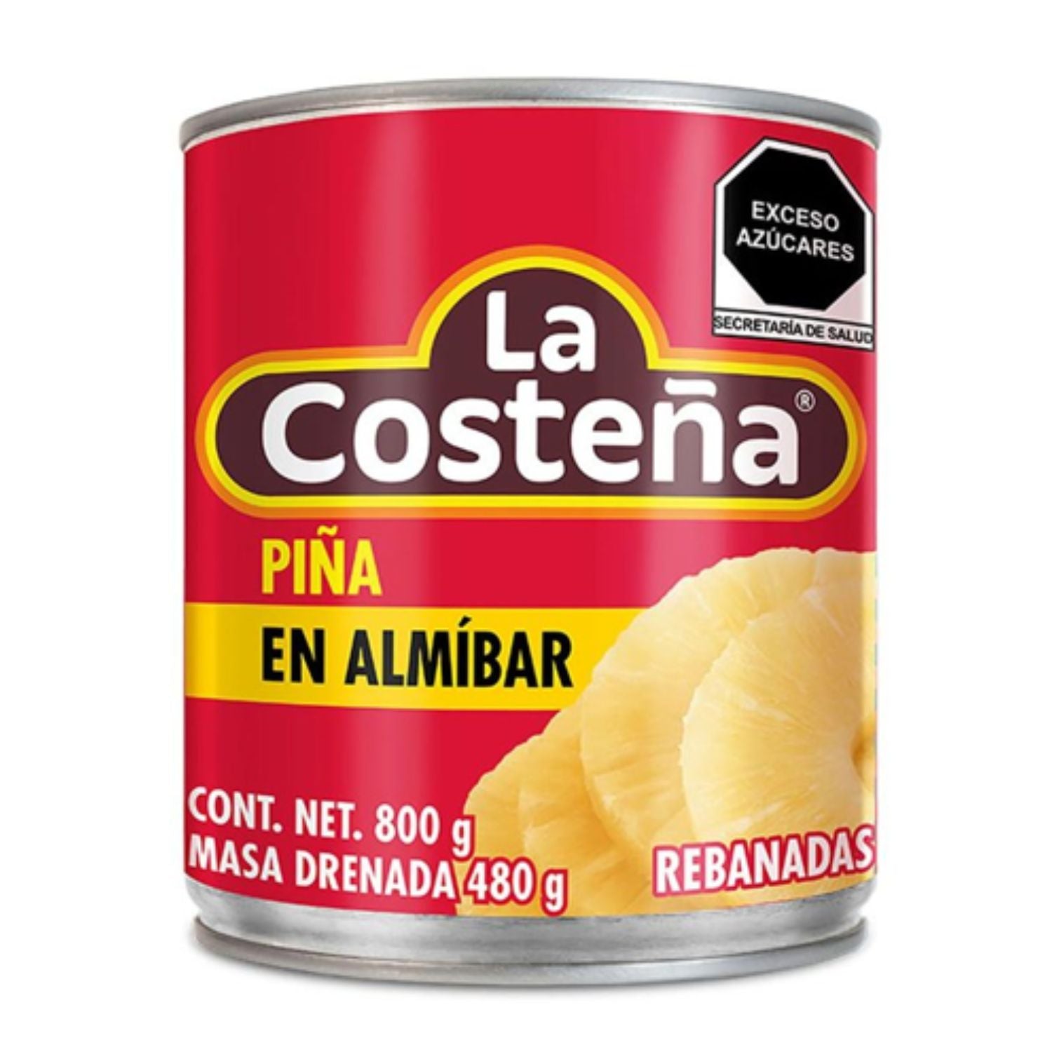 PIÑA EN ALMIBAR EN REBANADAS