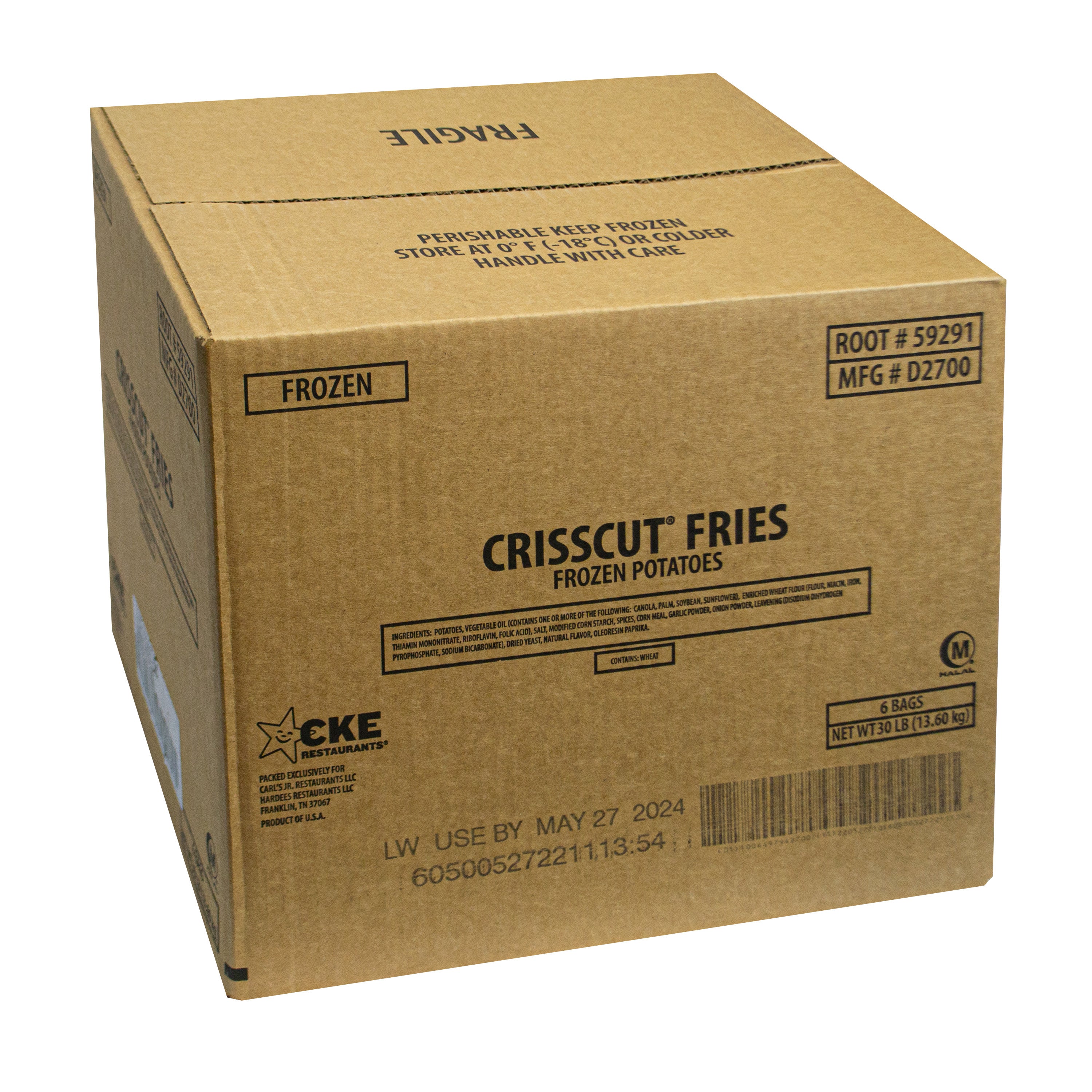 CRISS CUT FRIES 6 / 5.0 / CS