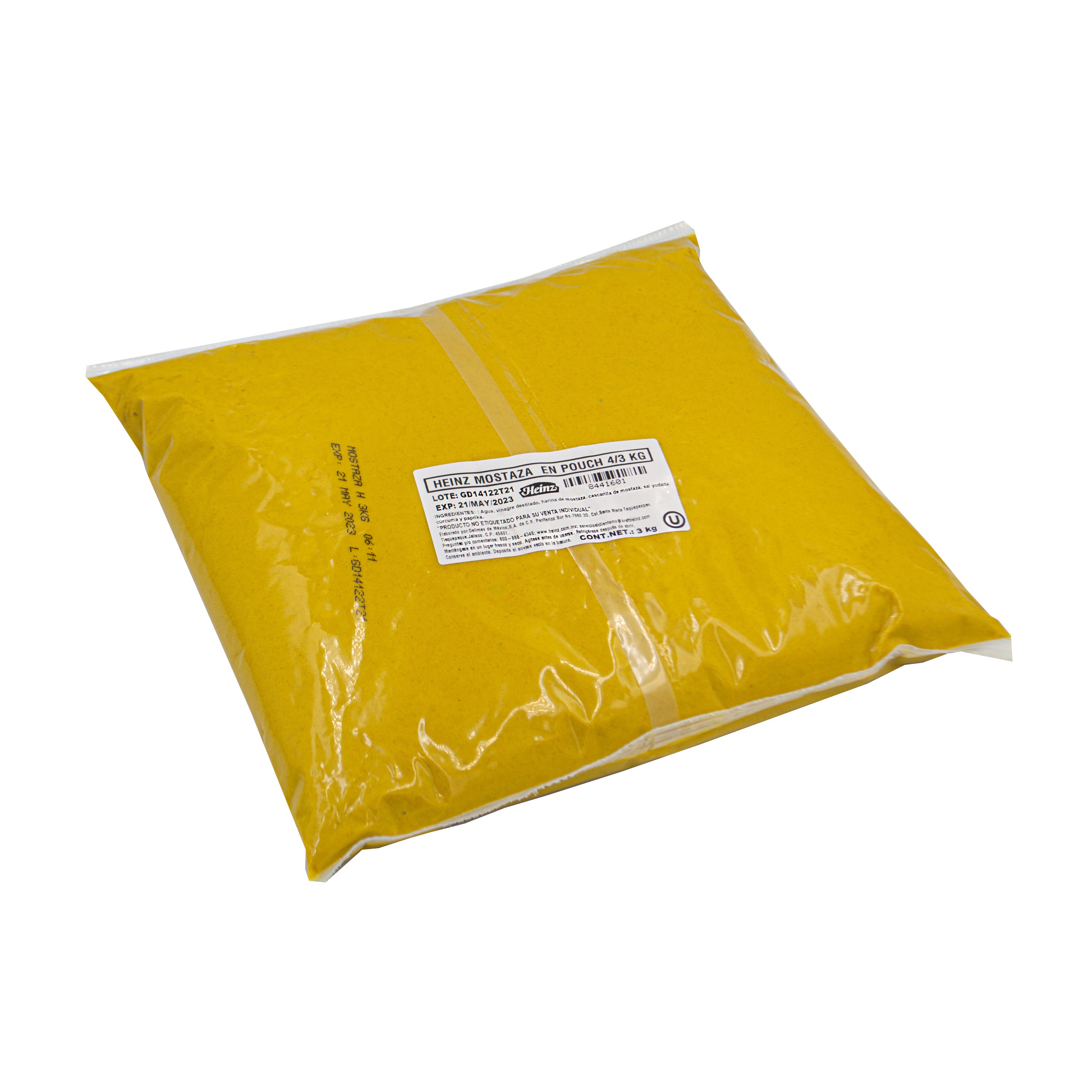 HEINZ MOSTAZA POUCH 4/3 KG