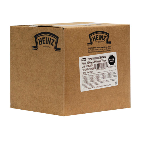 HEINZ MOSTAZA POUCH 4/3 KG